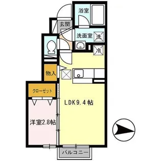 福島県郡山市台新2【アパート】の間取り