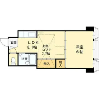 シティパレス市役所前 Part2【2階】の間取り