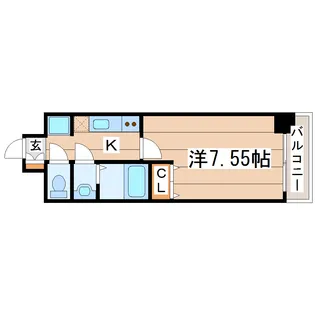 Nasic仙台東口【8階】の間取り