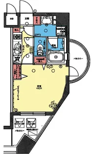 グリフィン横浜・西口壱番館【10階】の間取り
