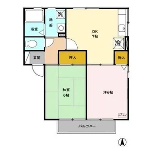 埼玉県和光市白子3【アパート】の間取り