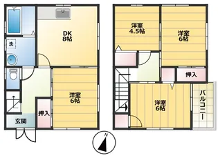 サンコーポ松岡Ⅲの間取り