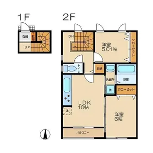 リュミエール【2階】の間取り