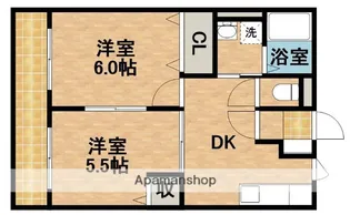 リバーシティB【1階】の間取り