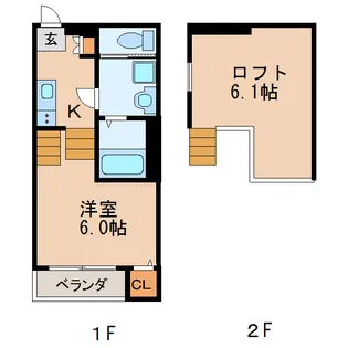 Moon Park 千種【1階】の間取り