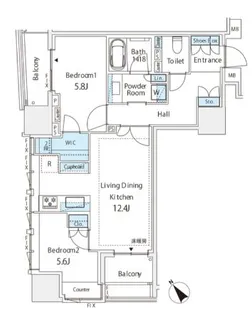 ミレアコート銀座プレミア【3階】の間取り