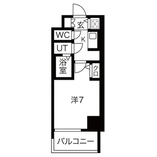サムティ難波VIVO【6階】の間取り