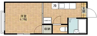 ドエル新城【2階】の間取り
