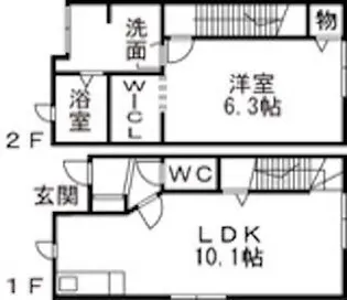 D BOX山室【2階】の間取り
