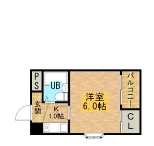 シャルム三国ヶ丘【2階】の間取り