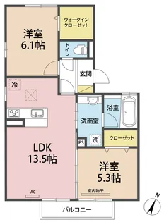 グレンディールIII【1階】の間取り