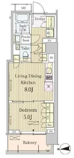 パークアクシス池田山【3階】の間取り