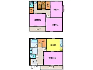 静岡県三島市加茂【一戸建】の間取り