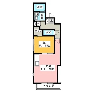 シティ六番町【2階】の間取り