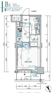 メインステージ川口WEST【2階】の間取り