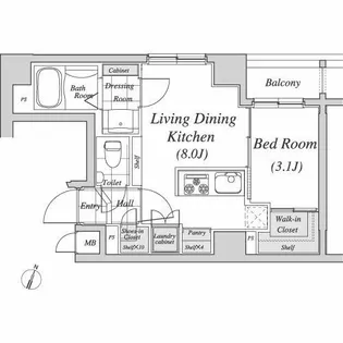 東京都千代田区神田多町2【マンション】の間取り