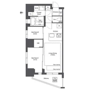 東京都台東区三筋2【マンション】の間取り