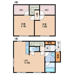 大分県大分市大字葛木【一戸建】の間取り
