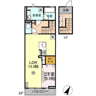 ソラリス【2階】の間取り