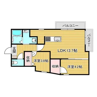 コティ加古川II【3階】の間取り