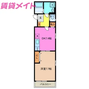 ノアール白須賀【2階】の間取り