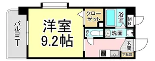 エヴァーグリーンM【5階】の間取り