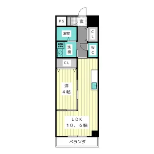 サロンサービスサイトミズノ【4階】の間取り