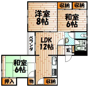 e-lux MIYAKO【1階】の間取り