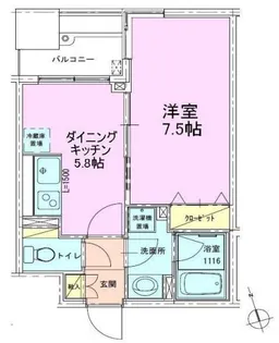 銀座レジデンス壱番館【5階】の間取り