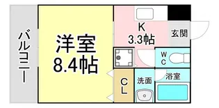 THE SQUARE KOBAI PREMIUM【4階】の間取り