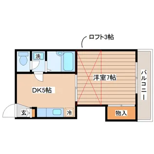 レオパレス沖野第2【2階】の間取り