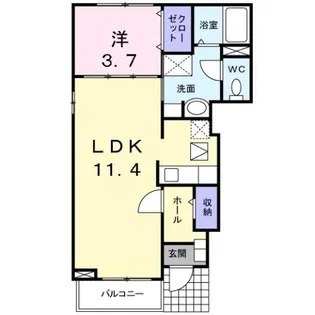 コンフォート【1階】の間取り