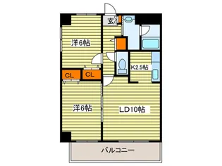 タ-フサイド桑園【2階】の間取り