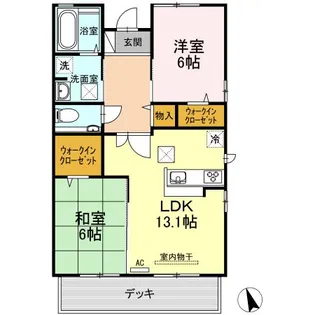 プリマヴェーラ C棟【1階】の間取り