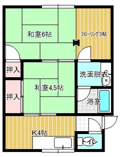 Uハウス【2階】の間取り