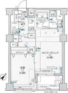 東京都墨田区京島2【マンション】の間取り