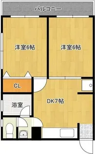 ヴィラージュ南行徳【2階】の間取り