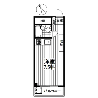 グランデ喜多見【2階】の間取り