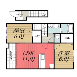千葉県市原市今津朝山【アパート】の間取り