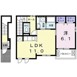 ジールII【2階】の間取り