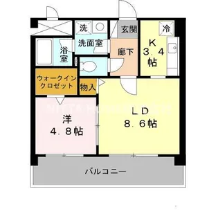 エクセルマンション【2階】の間取り