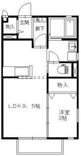 T・コルヌ(2025年12月末にて管理終了)【1階】の間取り