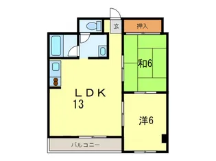 西宮ルモン【2階】の間取り