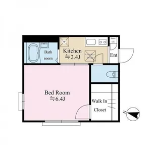 グリーン・フラッツB【1階】の間取り