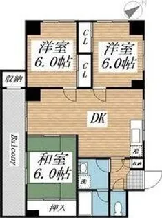 プレアール志徳【4階】の間取り