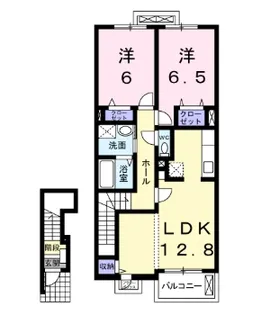 愛知県豊明市新田町中ノ割【アパート】の間取り