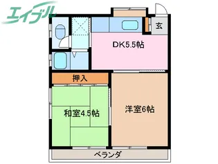 田中アパート【2階】の間取り