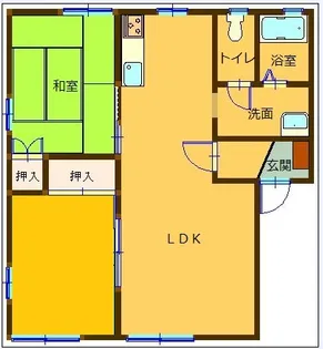 フレグランス琴海【1階】の間取り