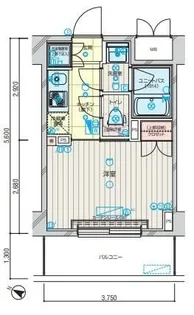 ルーブル新川崎【7階】の間取り