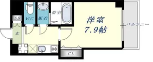 LUXE長田【5階】の間取り